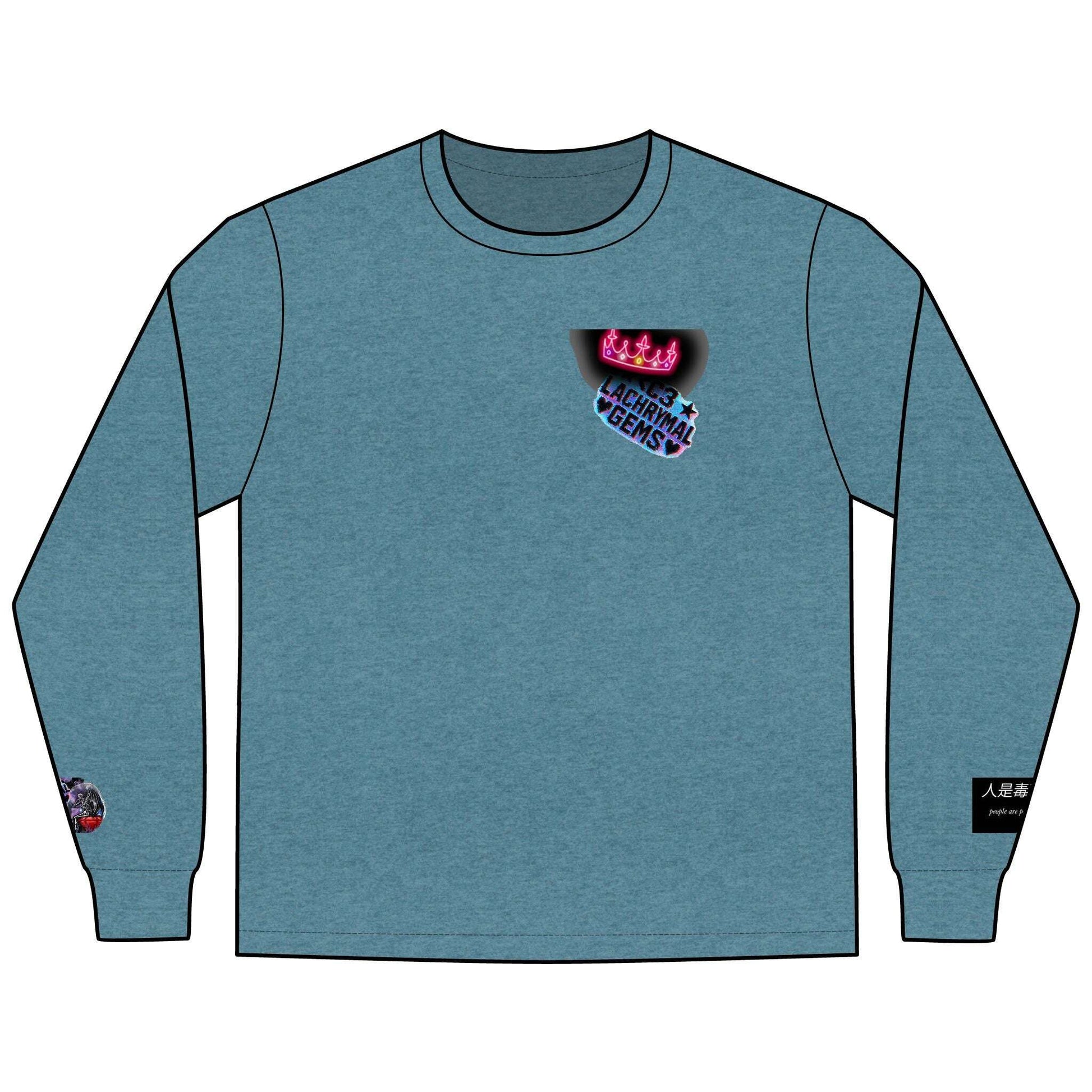 Love Lost Skeletons Long Sleeve | Emotional Vaporwave Shirt Lachrymal Gems