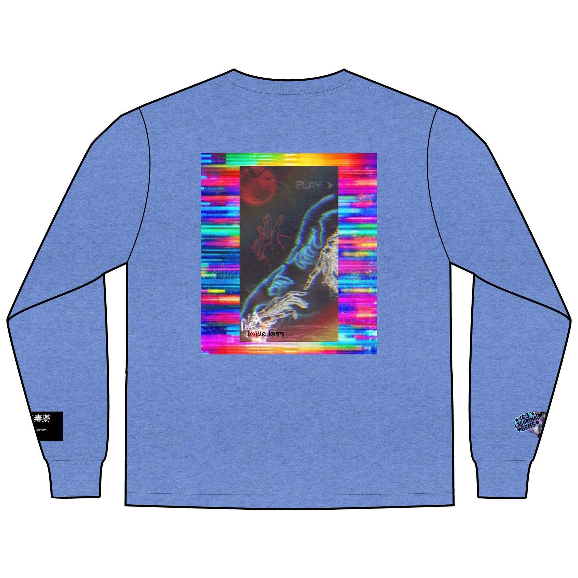 Love Lost Skeletons Long Sleeve | Emotional Vaporwave Shirt Lachrymal Gems