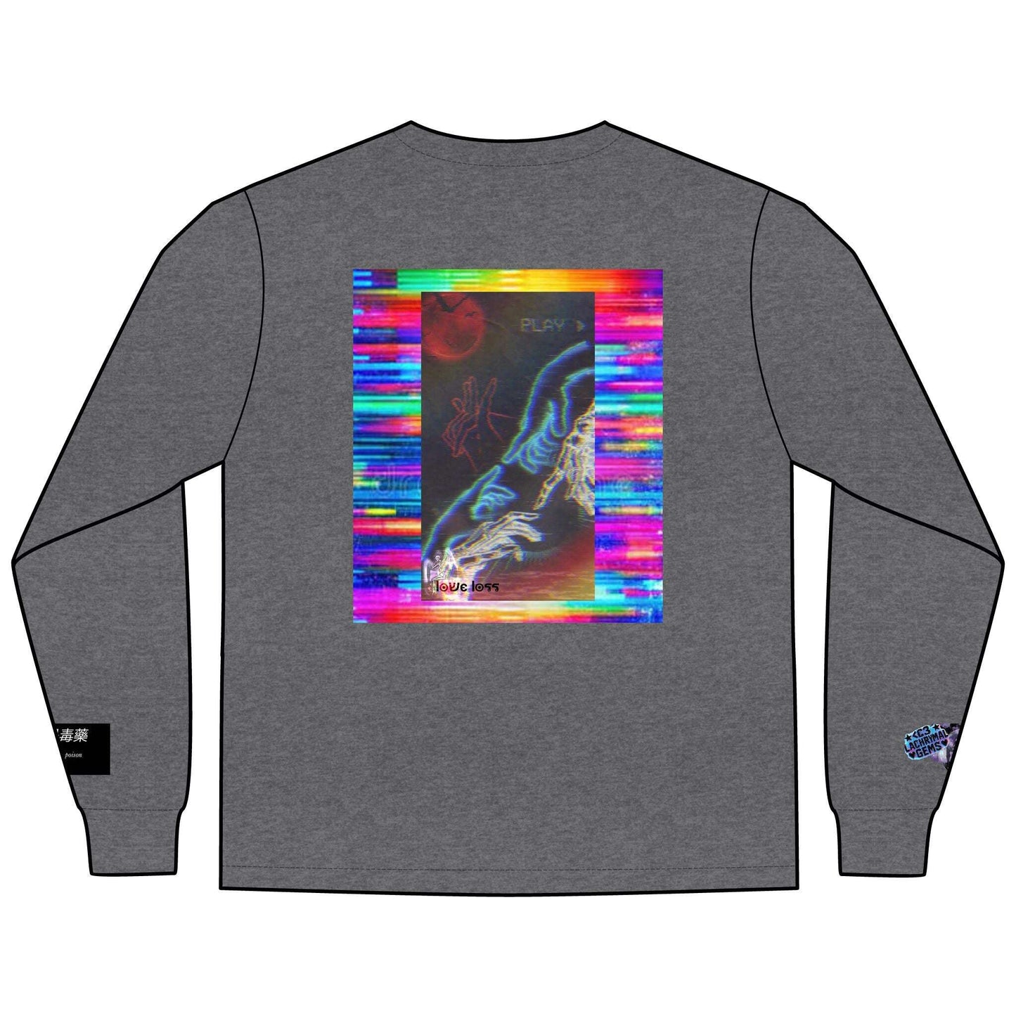 Love Lost Skeletons Long Sleeve | Emotional Vaporwave Shirt Lachrymal Gems