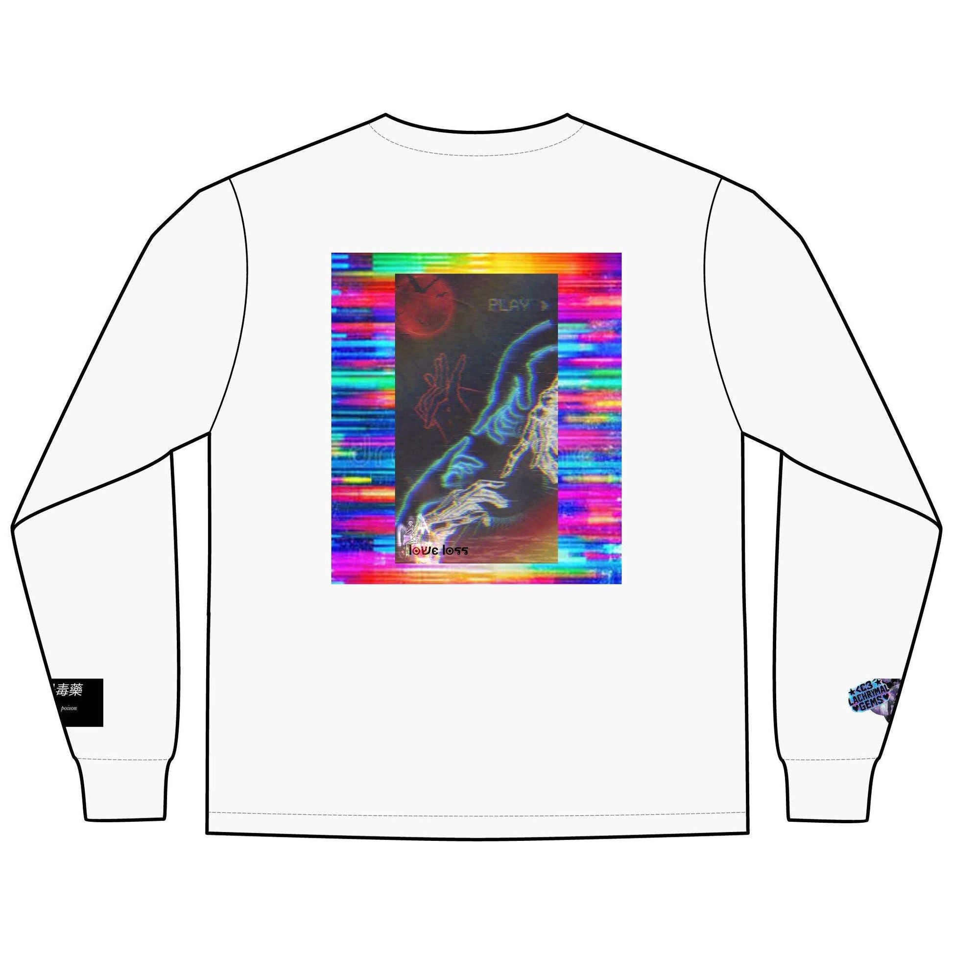 Love Lost Skeletons Long Sleeve | Emotional Vaporwave Shirt Lachrymal Gems