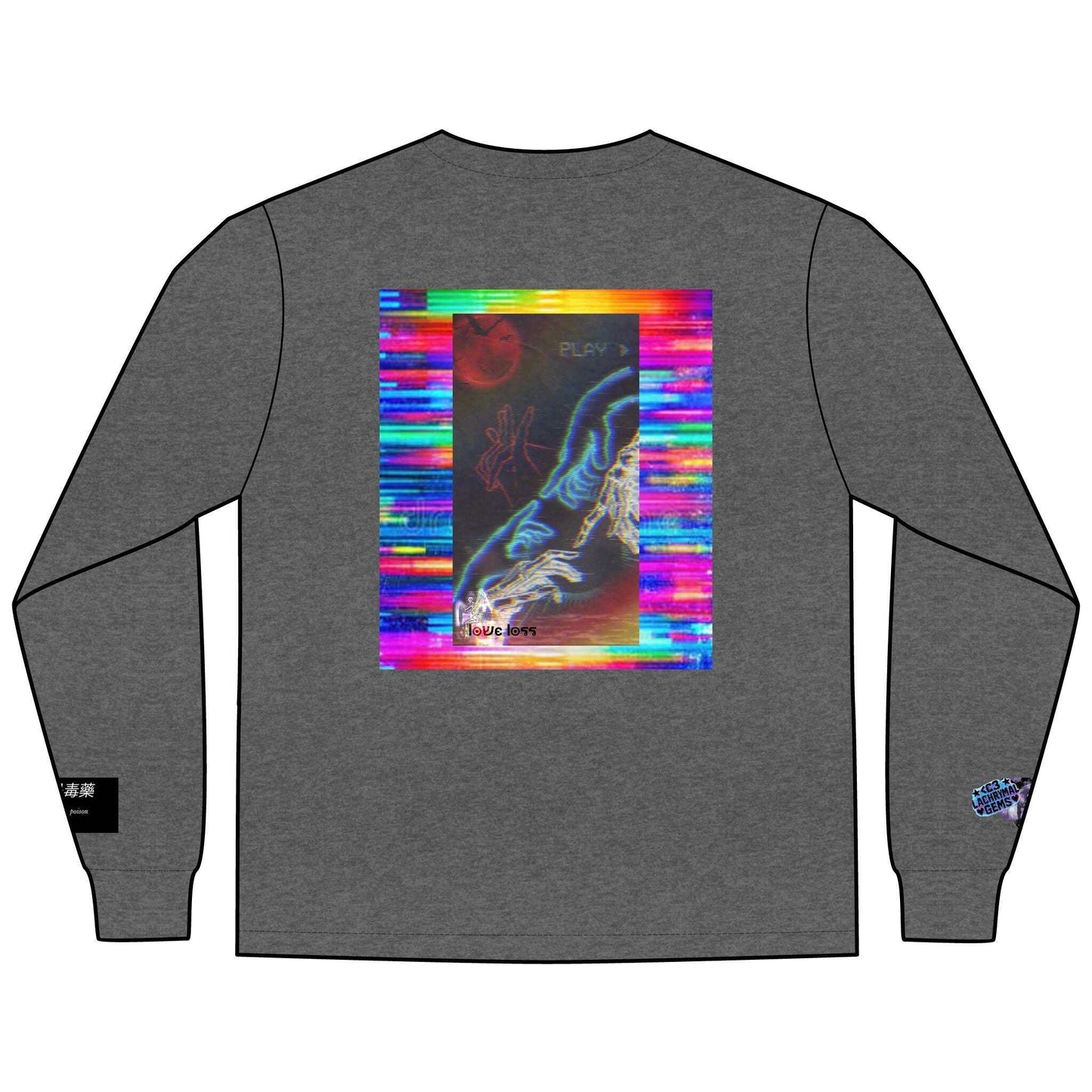 Love Lost Skeletons Long Sleeve | Emotional Vaporwave Shirt Lachrymal Gems