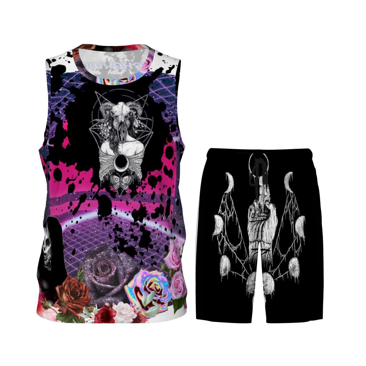 Men's Basketball Jersey (AOP) Crew Neck / S-Crew Neck / M-Crew Neck / L-Crew Neck / XL-Crew Neck / XXL-Crew Neck / 3XL-Crew Neck / 4XL-