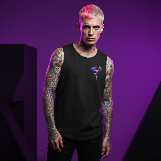 Mens Lachrywave Abduction Tank Black / XS-White / XS-Ecru / XS-Black / S-Black / M-White / M-Ecru / M-Black / L-White / L-Ecru / L-Black / XL-White / XL-Ecru / XL-Black / 2XL-Ecru / 2XL-Black / 3XL-