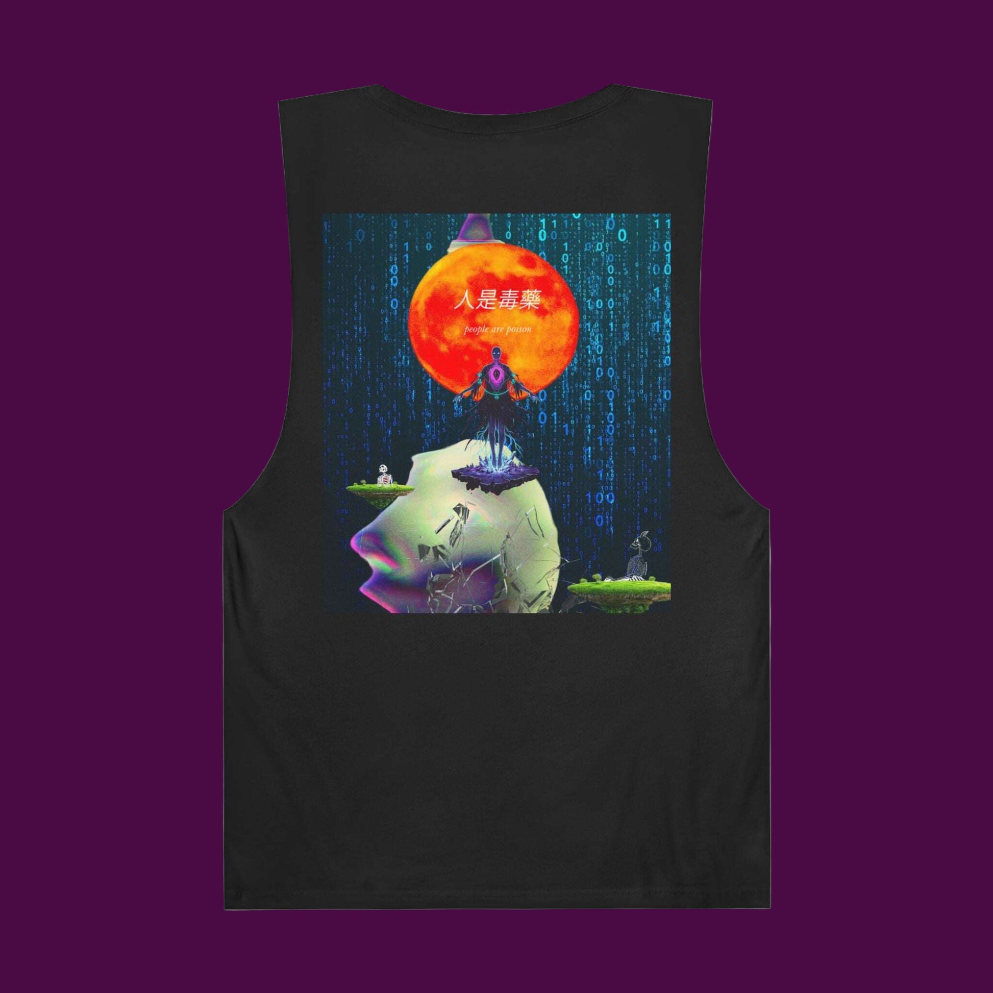 Mens Lachrywave Abduction Tank Black / XS-White / XS-Ecru / XS-Black / S-Black / M-White / M-Ecru / M-Black / L-White / L-Ecru / L-Black / XL-White / XL-Ecru / XL-Black / 2XL-Ecru / 2XL-Black / 3XL-