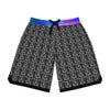 Mens Occult Sad  Vaporwave Shorts L / Black drawstring and rib-