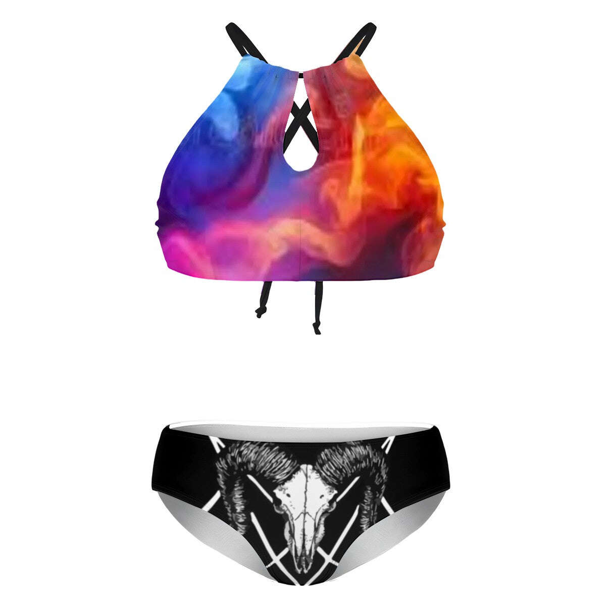 Plus Size High-Waisted Bikini Customized Services XL-2XL-3XL-4XL-