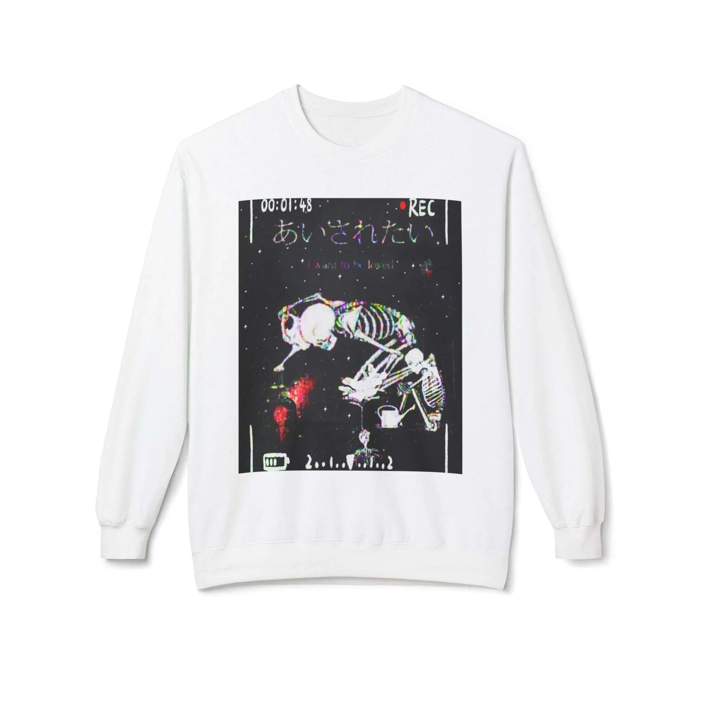 Skeleton Love Lost Mens sweatshirt lachrywave design 
