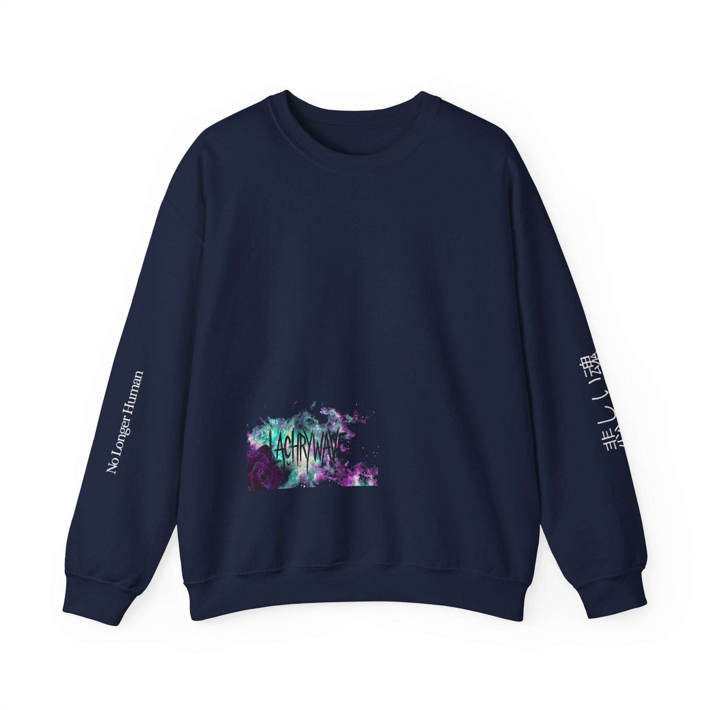 Virgo Sad Dark Zodiac Crewneck Sweatshirt — Lachrywave Aesthetic Printify