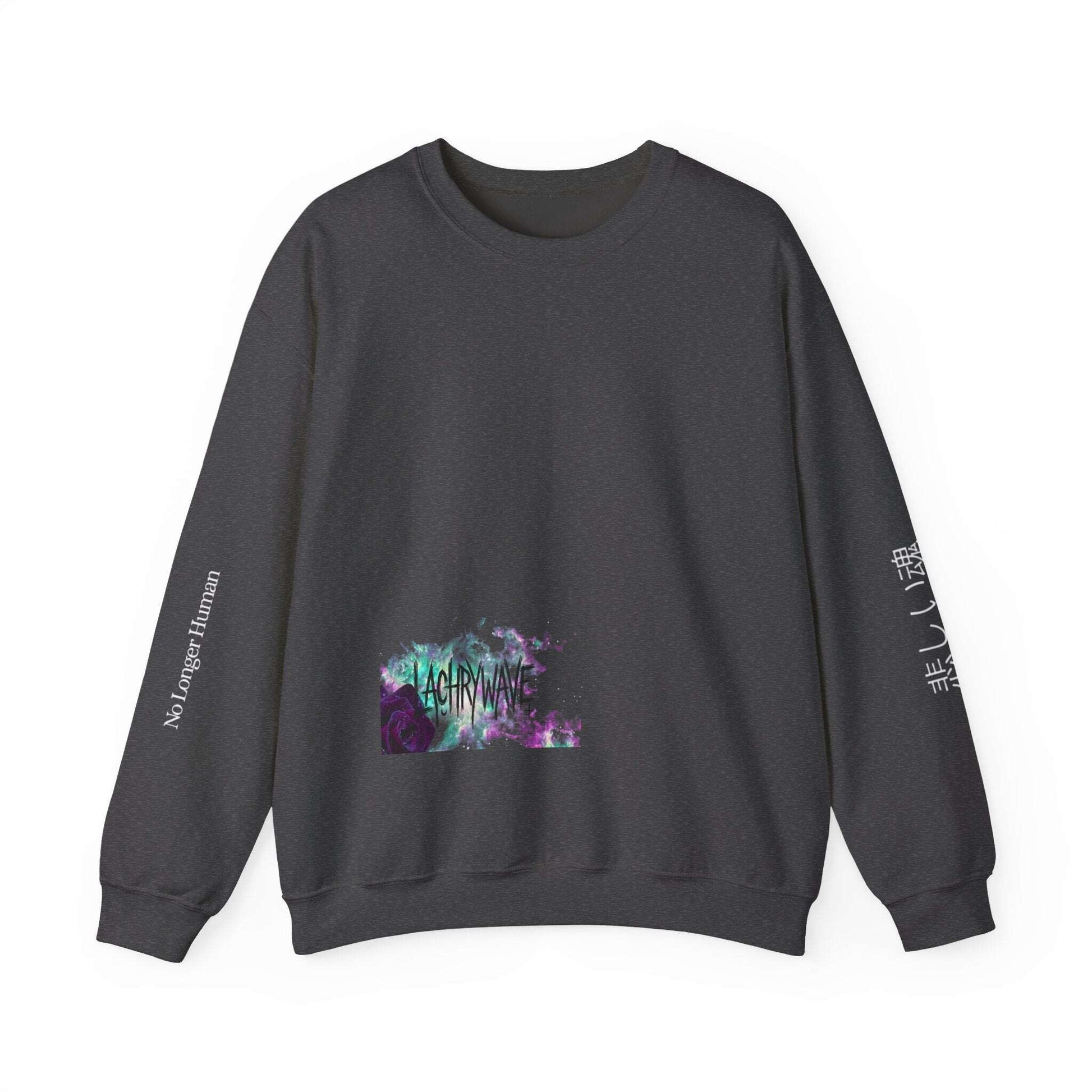 Virgo Sad Dark Zodiac Crewneck Sweatshirt — Lachrywave Aesthetic Printify