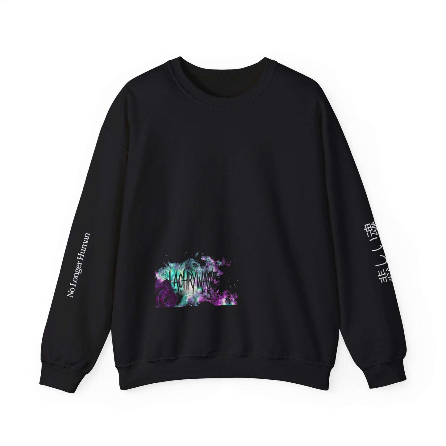 Virgo Sad Dark Zodiac Crewneck Sweatshirt — Lachrywave Aesthetic Printify