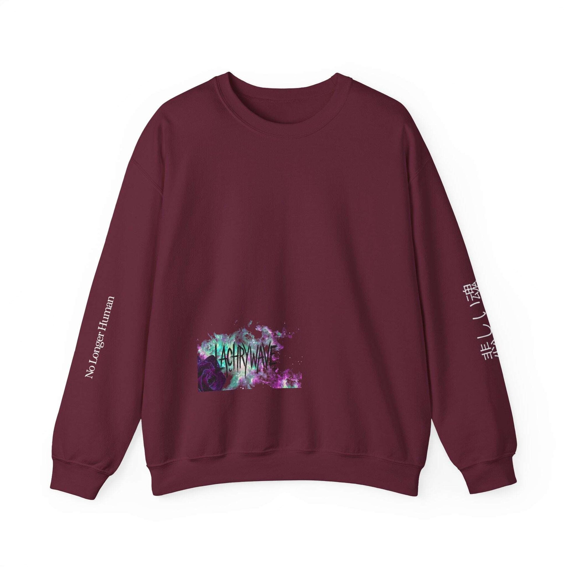 Virgo Sad Dark Zodiac Crewneck Sweatshirt — Lachrywave Aesthetic Printify